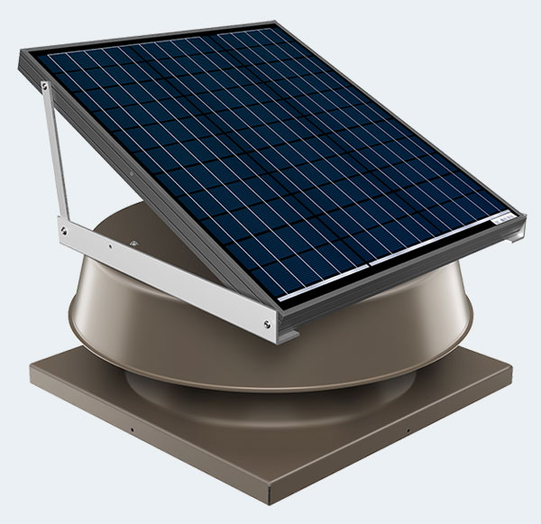 48 Watt Curb Mounted Solar Atic Fan Bronze